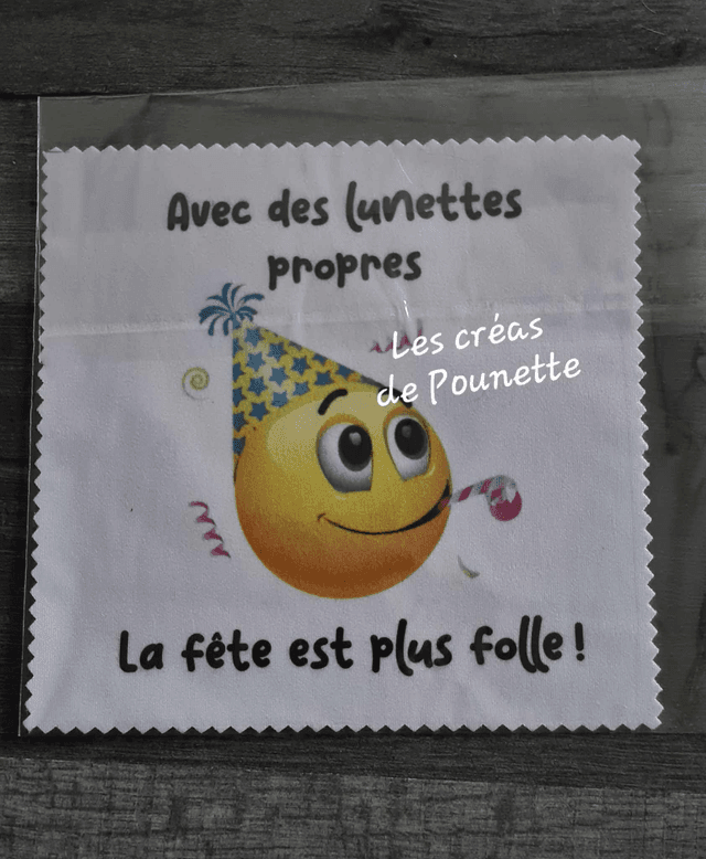 Lingettes  lunettes &quot;essuie rigolo&quot; partie 2